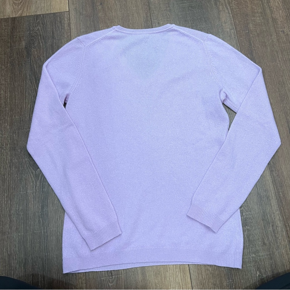 Cashmere charter club luxury light purple sweater - Picture 6 of 7